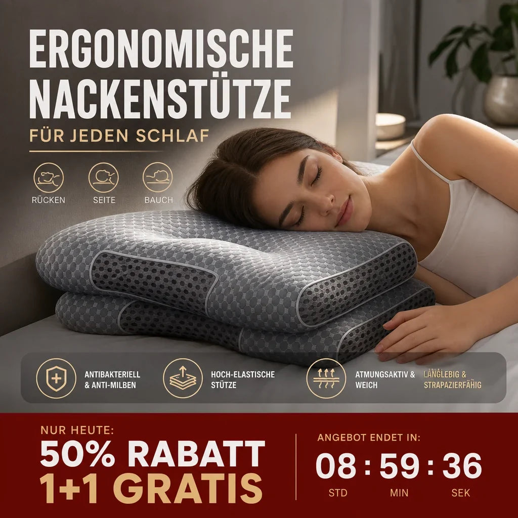 💥New Year Big Sale 50% OFF💥Antibacterial Neck Support Sleep-Aid Massage Pillow