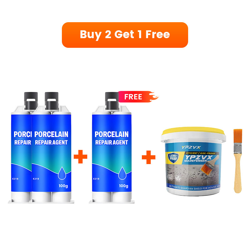 💧Multi-functional waterproof and anti-corrosion repair adhesive🔥 (suitable for ceramic floor tiles, walls, and kitchen countertops) saves time and costs.