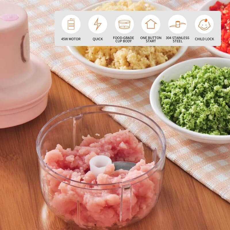 Today's Flash Sale: 50% Off⚡Wireless Food Chopper (Baby Food & Solid Food Cutting)