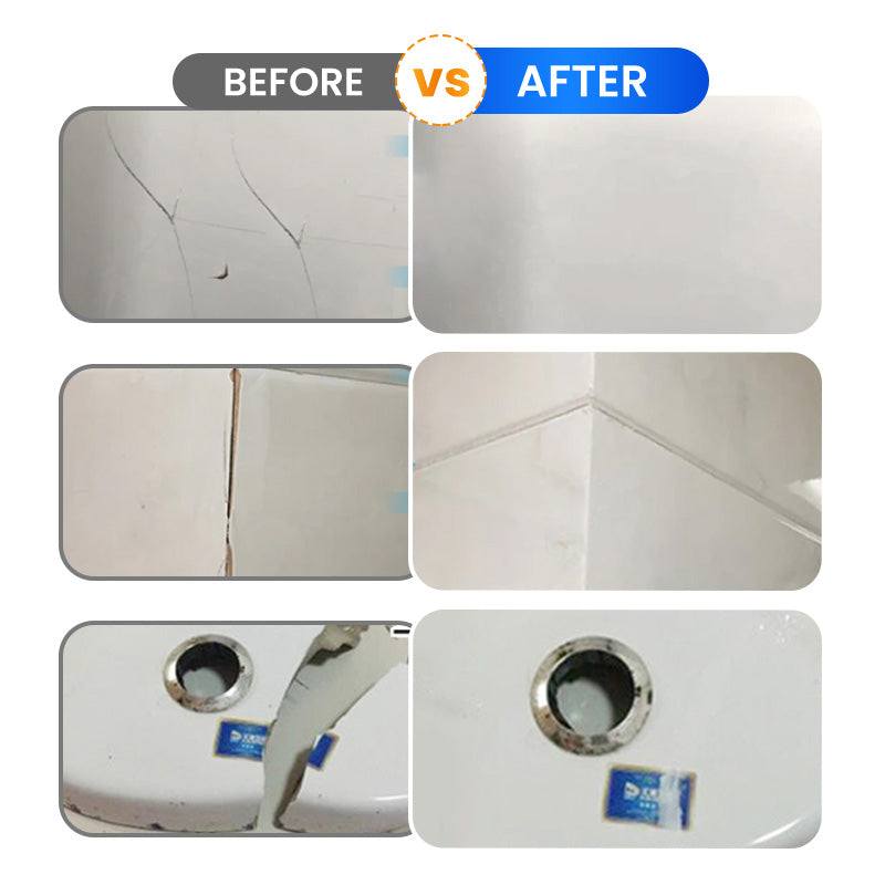 💧Multi-functional waterproof and anti-corrosion repair adhesive🔥 (suitable for ceramic floor tiles, walls, and kitchen countertops) saves time and costs.