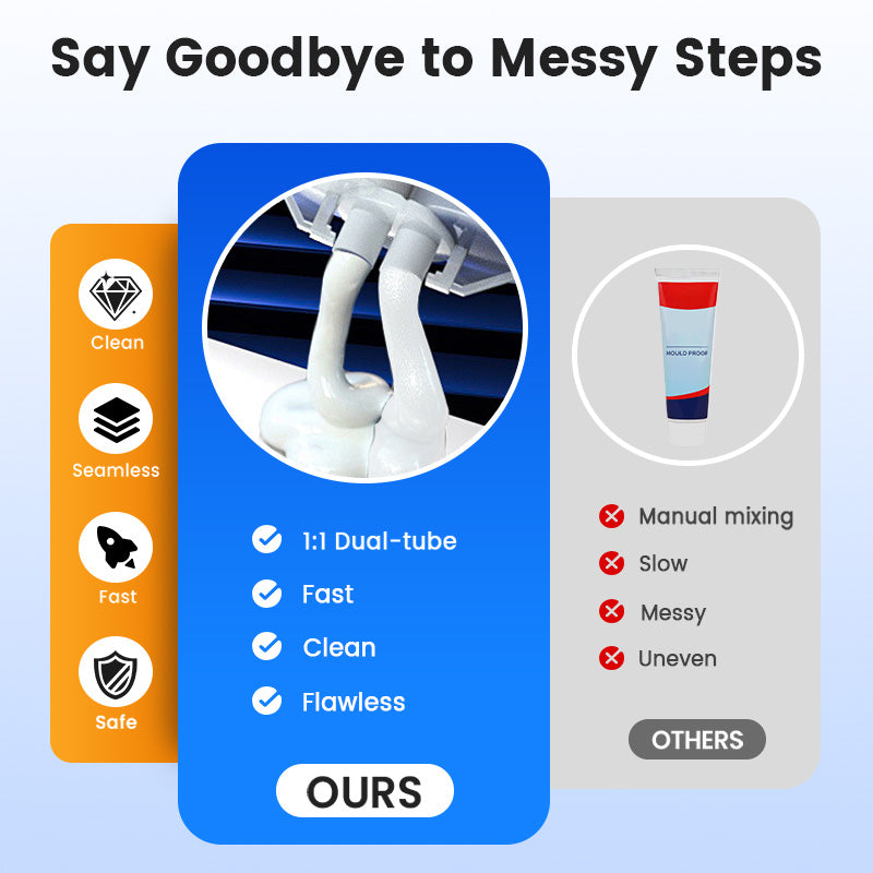 💧Multi-functional waterproof and anti-corrosion repair adhesive🔥 (suitable for ceramic floor tiles, walls, and kitchen countertops) saves time and costs.