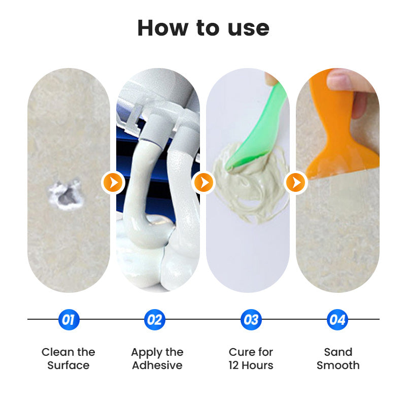 💧Multi-functional waterproof and anti-corrosion repair adhesive🔥 (suitable for ceramic floor tiles, walls, and kitchen countertops) saves time and costs.