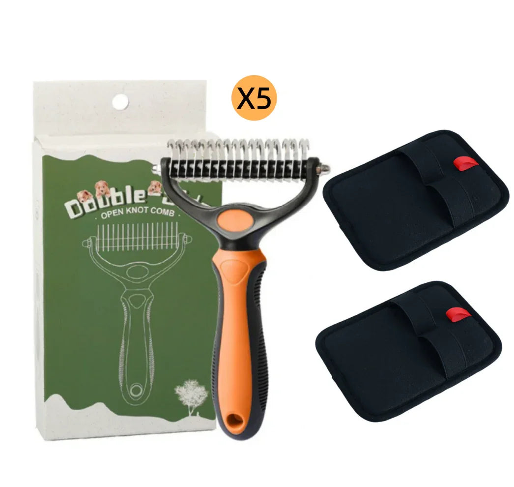 ⏰🔥LIMITED TIME 50% OFF! 🐾 Professional Deshedding Tool for Dogs & Cats – Gentle, Efficient & Fur-Free Home ✨(💖Get 2 Free Pet Grooming Gloves)