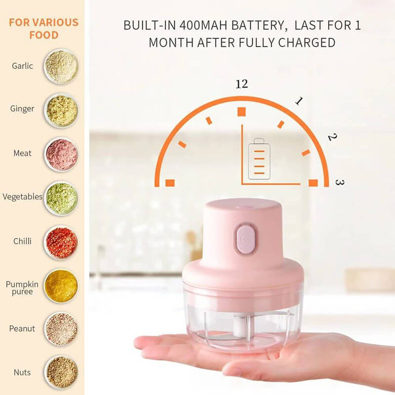 Today's Flash Sale: 50% Off⚡Wireless Food Chopper (Baby Food & Solid Food Cutting)
