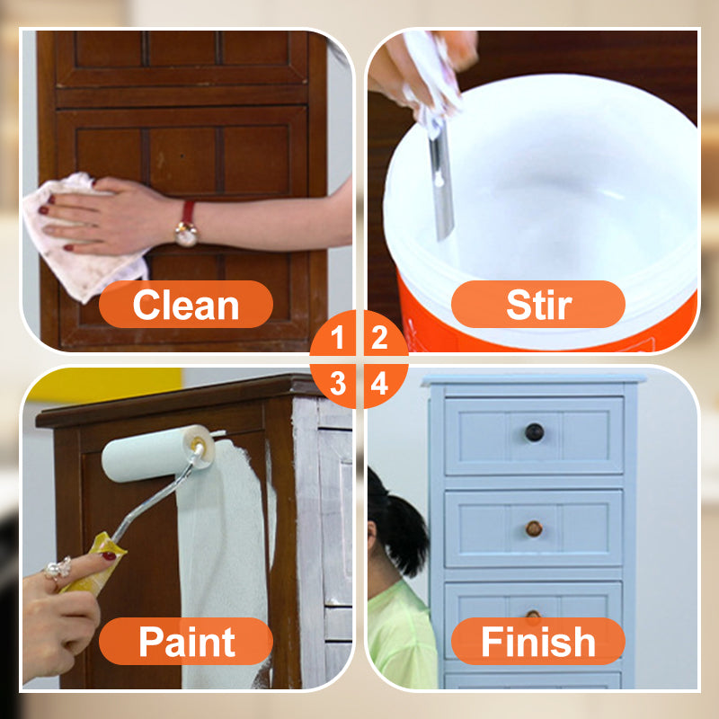 🎨Water-Based Furniture Decor Paint for Wood with Tools