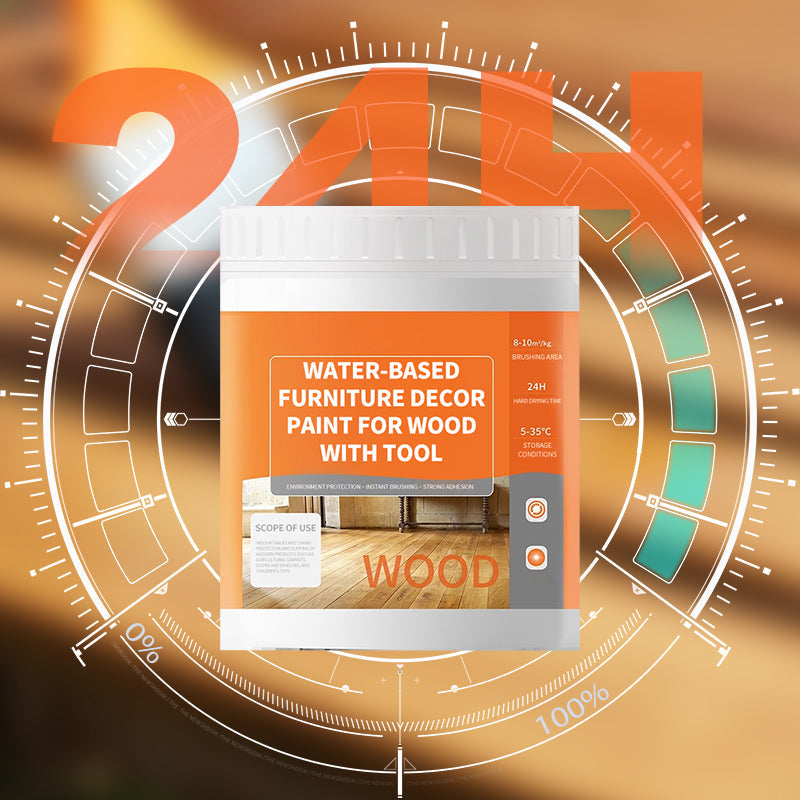 🎨Water-Based Furniture Decor Paint for Wood with Tools
