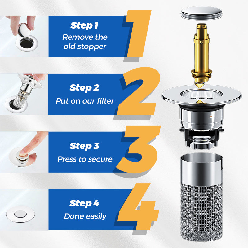 (BUY 1 GET 1 FREE)🎉Universal Pop-up Sink Drain Filter