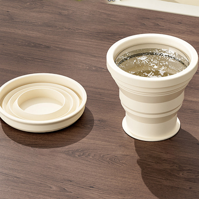 Pill Organizer with Foldable Silicone Cup