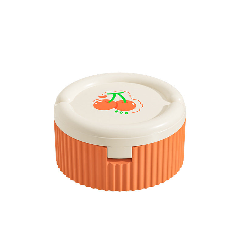 Pill Organizer with Foldable Silicone Cup