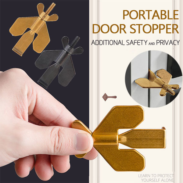 304 Stainless Steel Portable Travel/Home Safety Door Stopper🔐