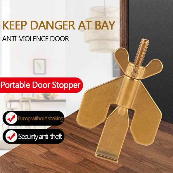 304 Stainless Steel Portable Travel/Home Safety Door Stopper🔐