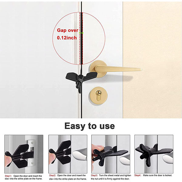 304 Stainless Steel Portable Travel/Home Safety Door Stopper🔐