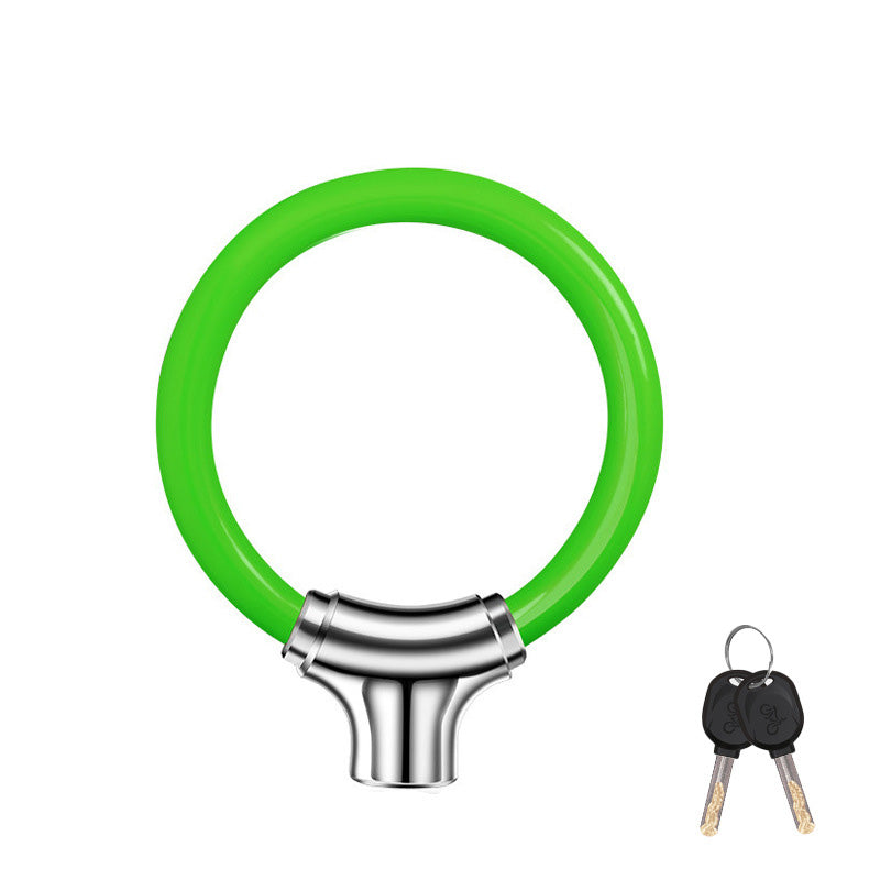 🚲 Portable Anti-Theft Ring-Shaped Steel Cable Lock for Bicycles 🔒