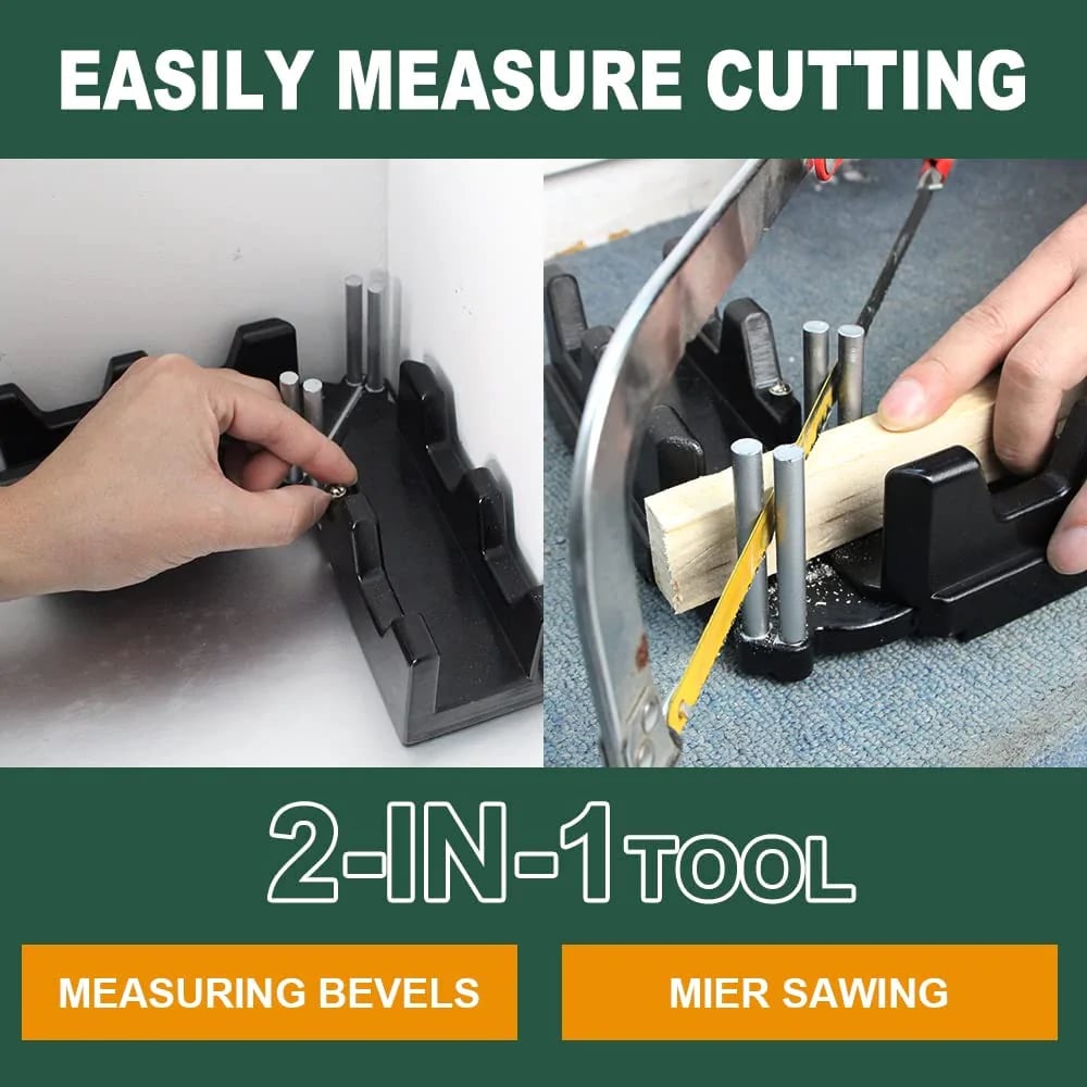 ⚡Half-Price Flash Sale👨🔧📐2-in-1 Measuring and Miter Saw Tool