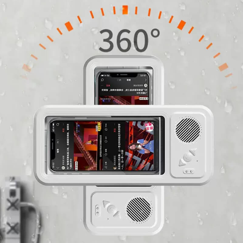 Waterproof Phone Case with Bluetooth Speaker -Touchscreen Compatible