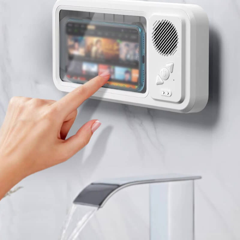 Waterproof Phone Case with Bluetooth Speaker -Touchscreen Compatible