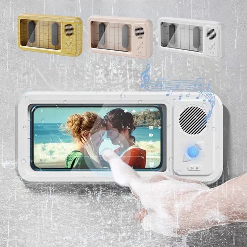 Waterproof Phone Case with Bluetooth Speaker -Touchscreen Compatible