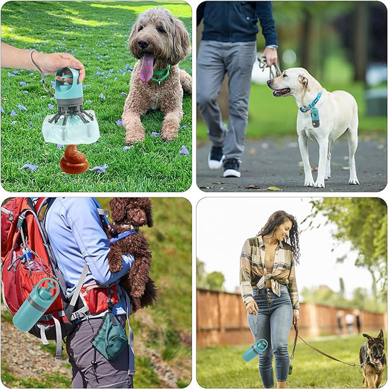 Mini Portable Dog Poop Scooper with Bag Dispenser