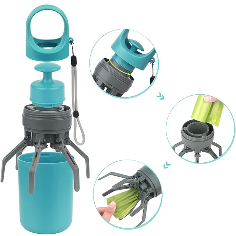 Mini Portable Dog Poop Scooper with Bag Dispenser