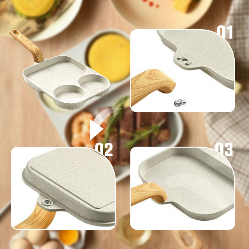 3-In-1 Split Non-Stick Pan