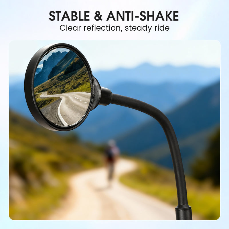 Flash Sale: 50% Off⚡360° Rotatable Universal Bicycle Rearview Mirror Set