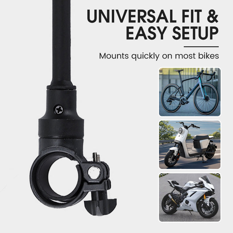 Flash Sale: 50% Off⚡360° Rotatable Universal Bicycle Rearview Mirror Set