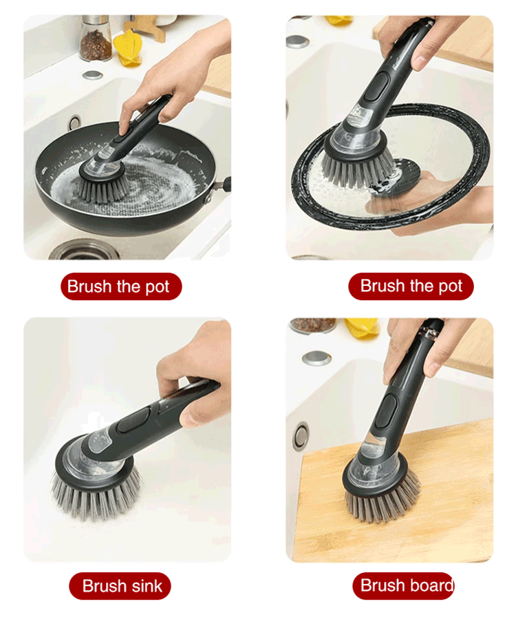 Automatic Liquid-Filling Multi-Function Cleaning Brush🫧