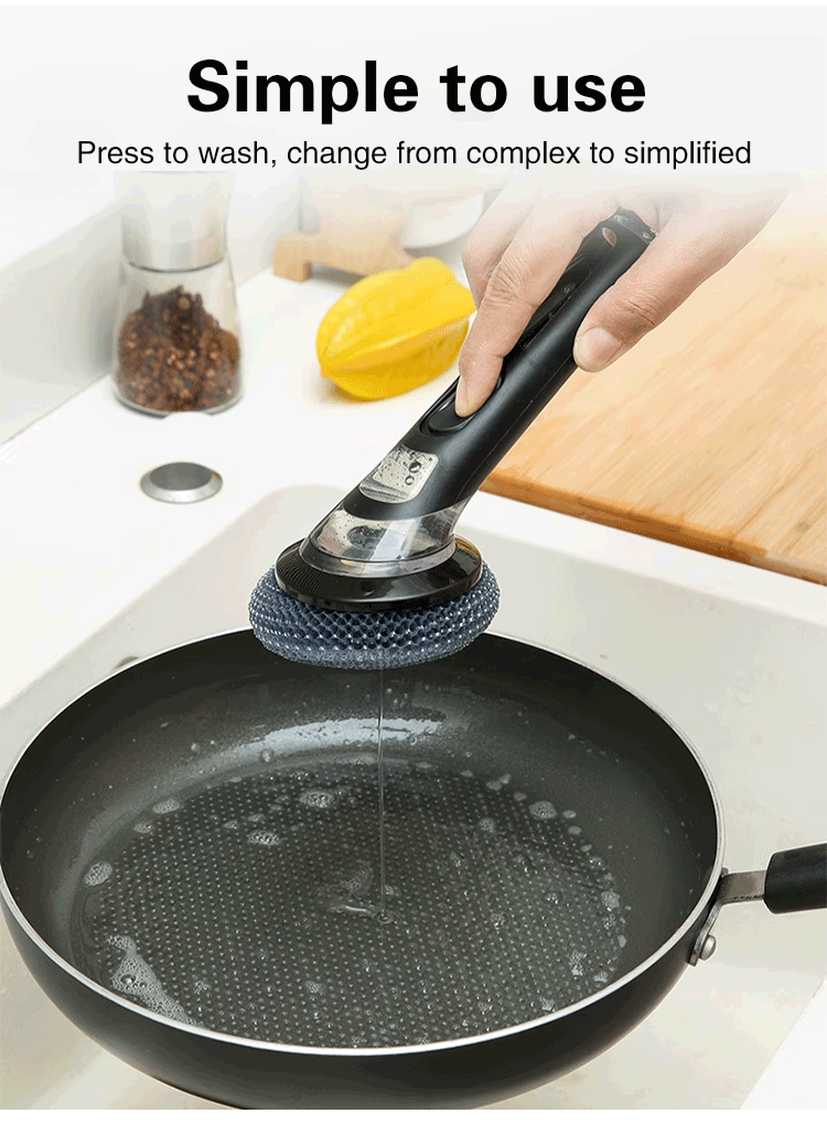 Automatic Liquid-Filling Multi-Function Cleaning Brush🫧