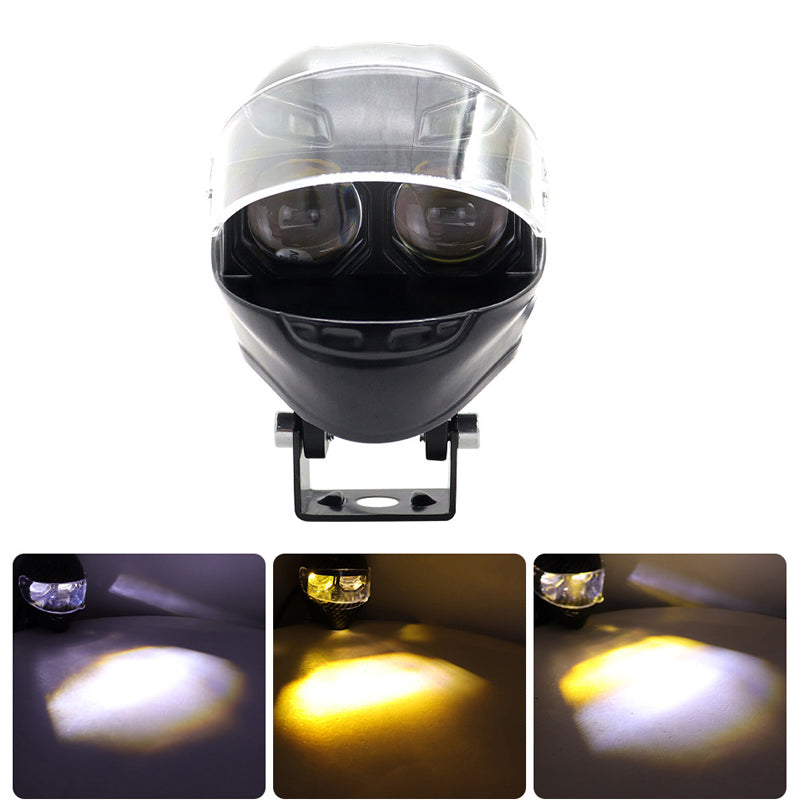 Motorcycle Dual-Beam External Spotlight / Strobe & Variable Light Mode