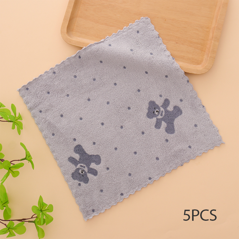 5PCS Set of Coral Fleece Absorbent Lint-Free Dishcloths for Home Use🫧