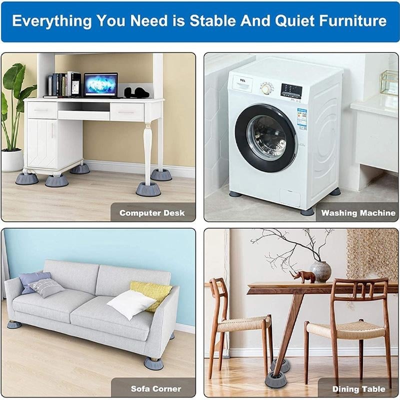 🏡 Earthquake-Resistant and Pest-Proof Washing Machine Silent Base Stand(4PCs)
