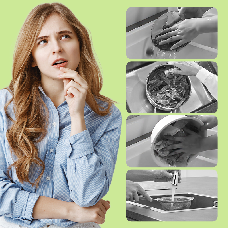 Multi-Functional Manual Salad Spinner for Vegetable & Fruit Washing