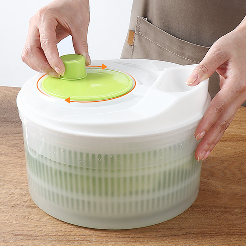 Multi-Functional Manual Salad Spinner for Vegetable & Fruit Washing