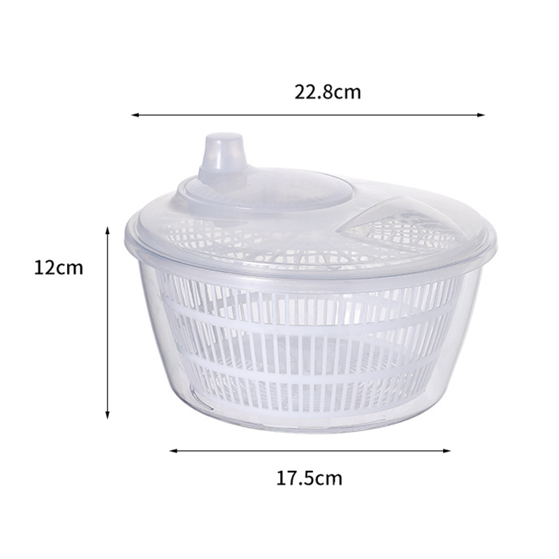 Multi-Functional Manual Salad Spinner for Vegetable & Fruit Washing