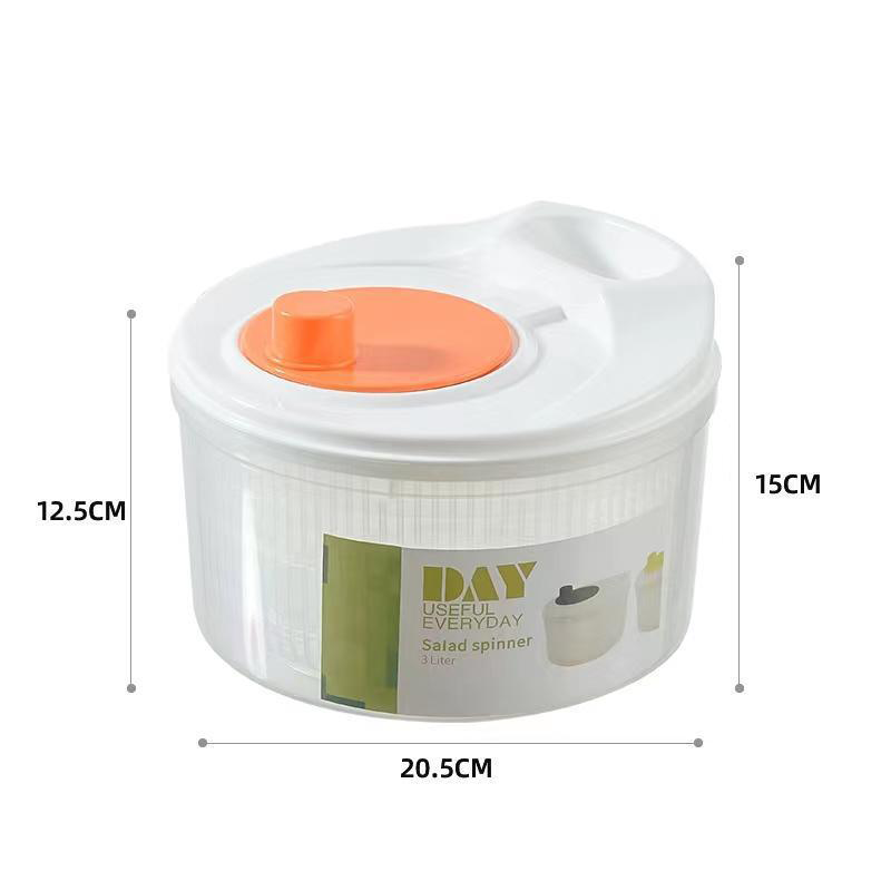 Multi-Functional Manual Salad Spinner for Vegetable & Fruit Washing