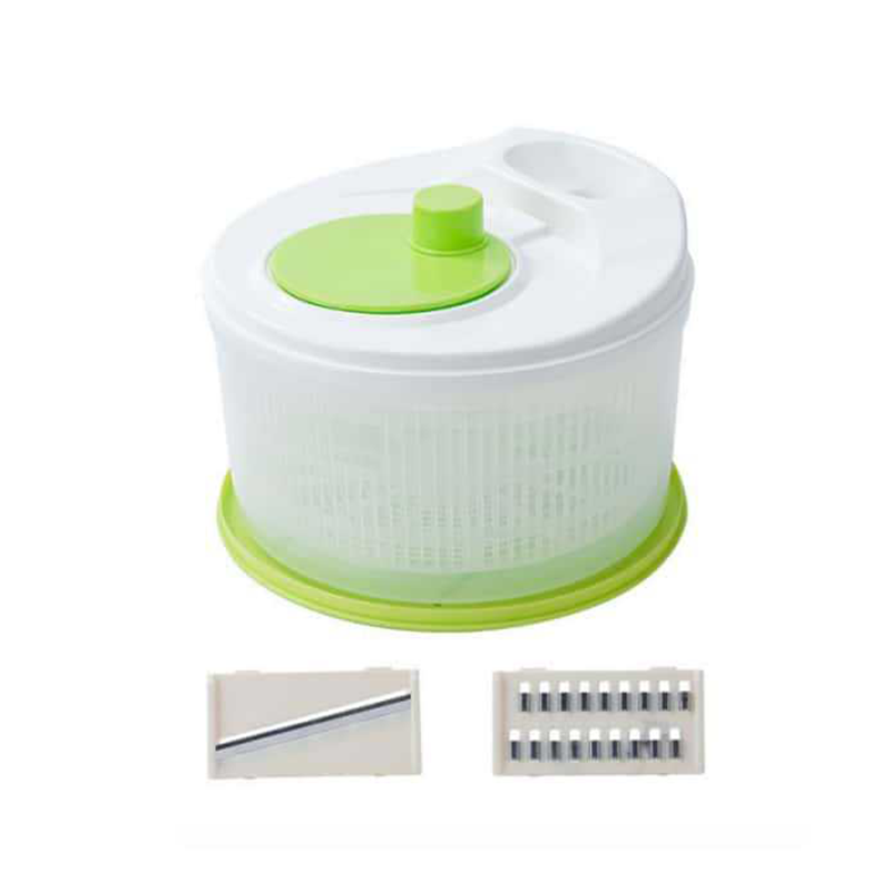 Multi-Functional Manual Salad Spinner for Vegetable & Fruit Washing