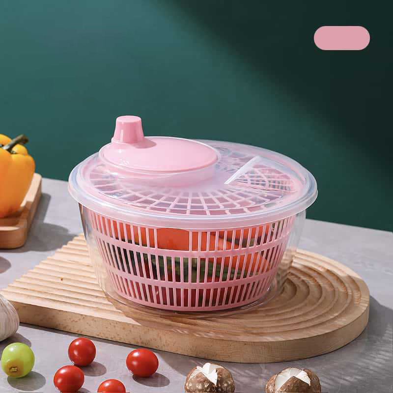 Multi-Functional Manual Salad Spinner for Vegetable & Fruit Washing