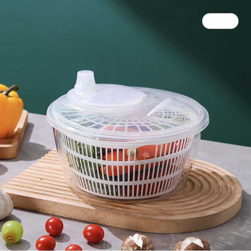 Multi-Functional Manual Salad Spinner for Vegetable & Fruit Washing