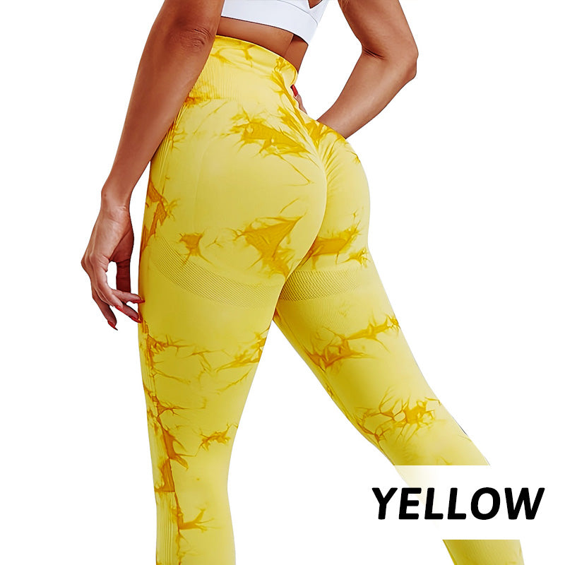 Women's Trendy Tie-Dye Tummy Control Yoga Legging