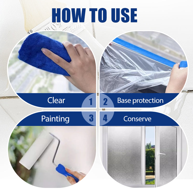 🔒✨ Household Privacy Protection Water-Based Frosted Paint for Glass 🚪🖌️ – Easy DIY Window Film Alternative, Instant Obscuring, Scratch-Resistant Finish, Ideal for Bathroom & Office Privacy, Safe & Odorless Formula