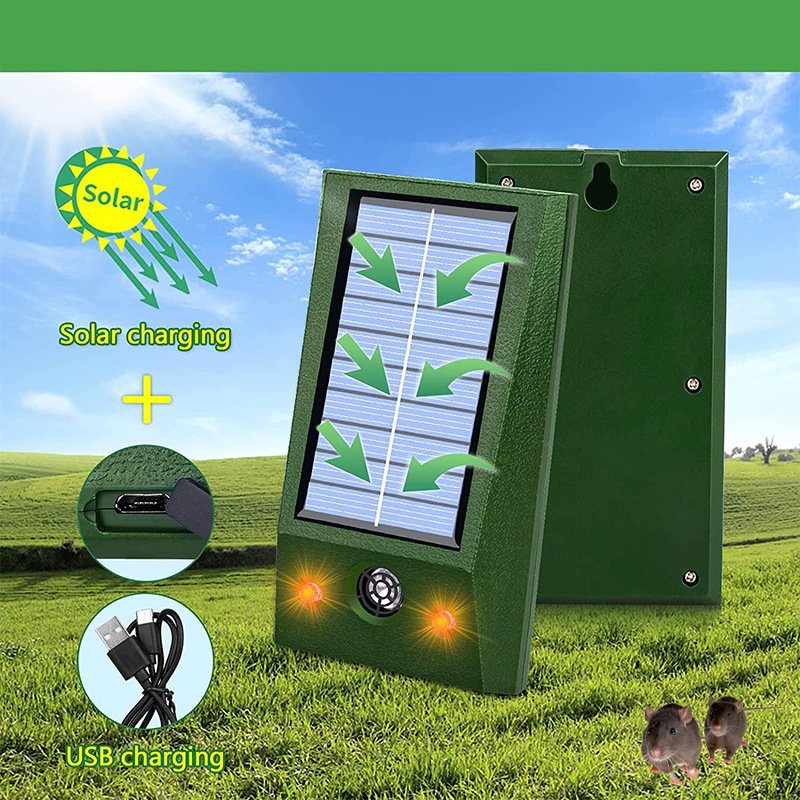 Today Only: 56% Off💥Ultrasonic Solar Powered Waterproof Mole Repellent