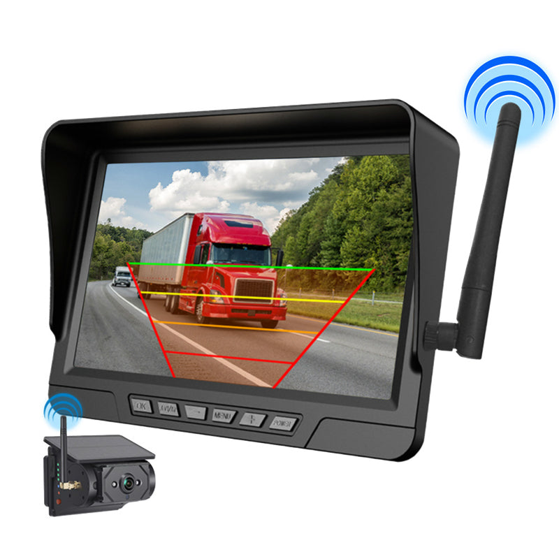 Reverse With Confidence Instantly! Solar No-Wire HD Backup Camera