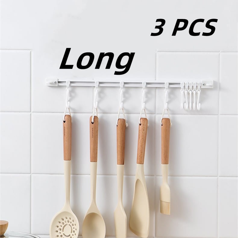 🏠 Wall-Mounted Slide Rail Hanger Rack – Space-Saving Storage