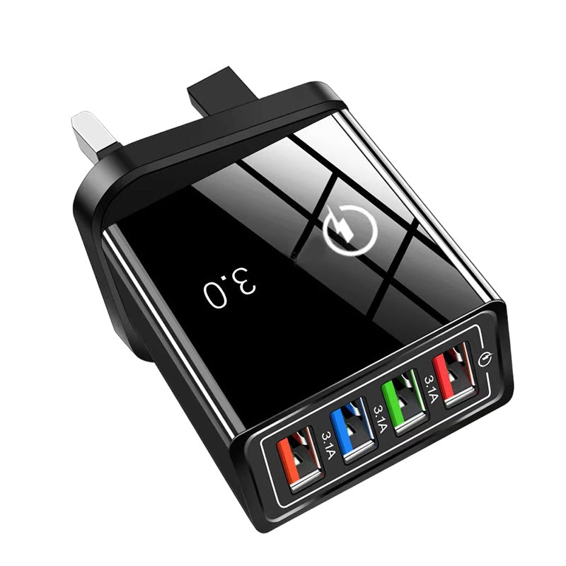 4-Port USB Charger Adapter