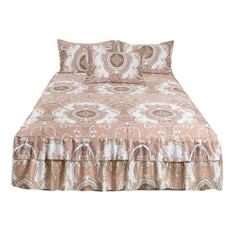 ⏳Limited-time 54% off⏰3-Piece Floral Ruffled Bed Skirt Set🌸🛏️