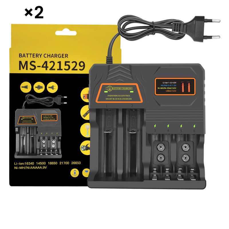 Smart Multi-Slot Rechargeable Battery Charger