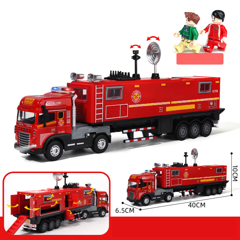Pull-Back Alloy Command Truck Toy