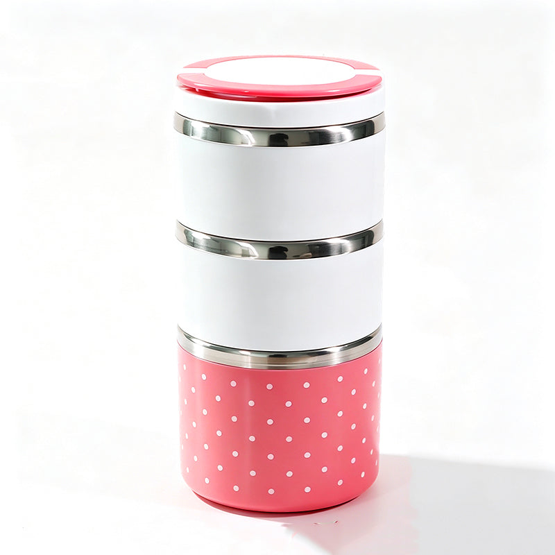🍱 Insulated Stainless Lunch Box | 1–3 Layers