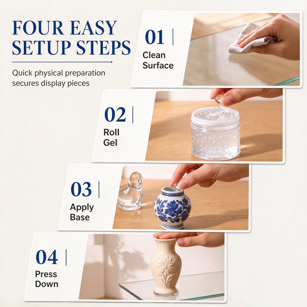 Reusable Clear Dimethyl Silicone Museum Gel