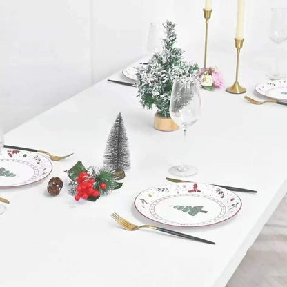 ✨ Sleek Look, Zero Creases – Reusable Spandex Table Cover for Dining & Garden